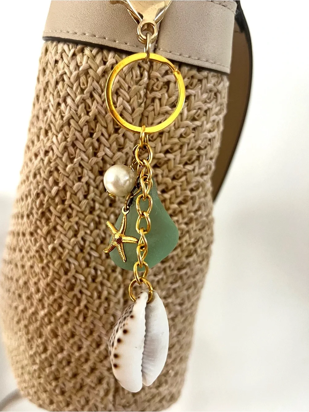 Purse Sea Charm Jewelry - Beach Inspired Bag or Keychain Charm